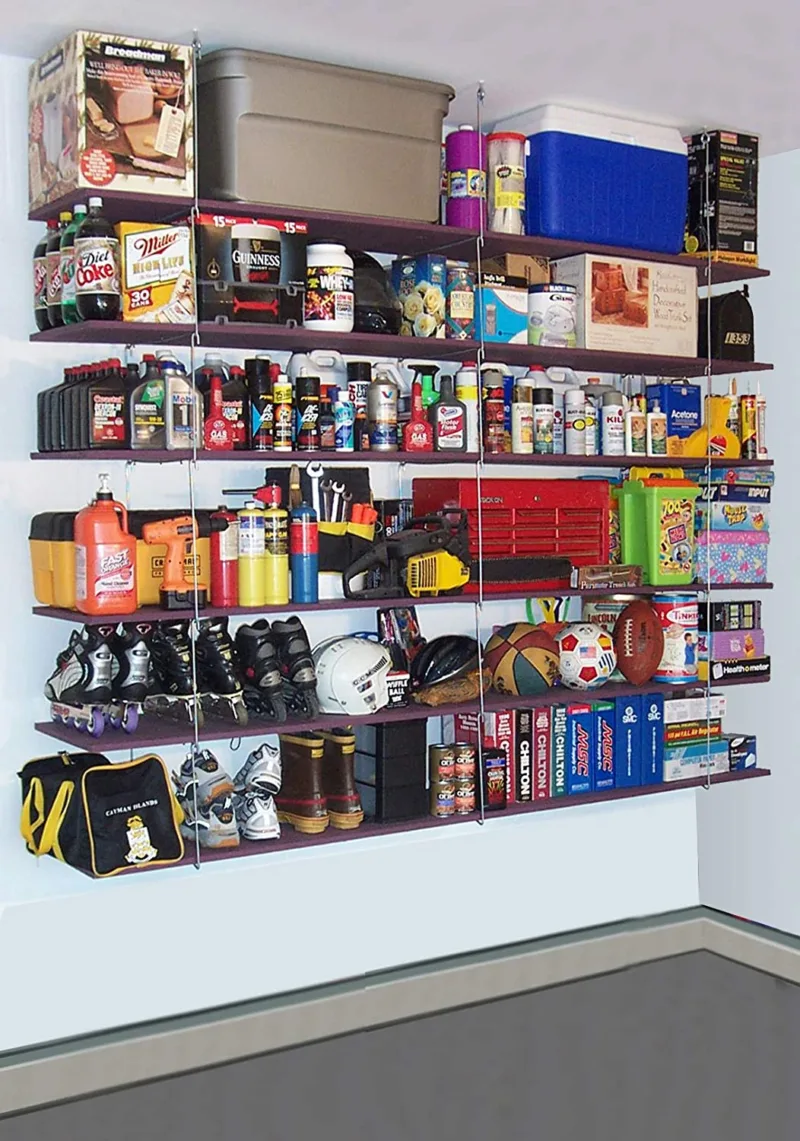Hanging Shelves: Versatile Garage Storage