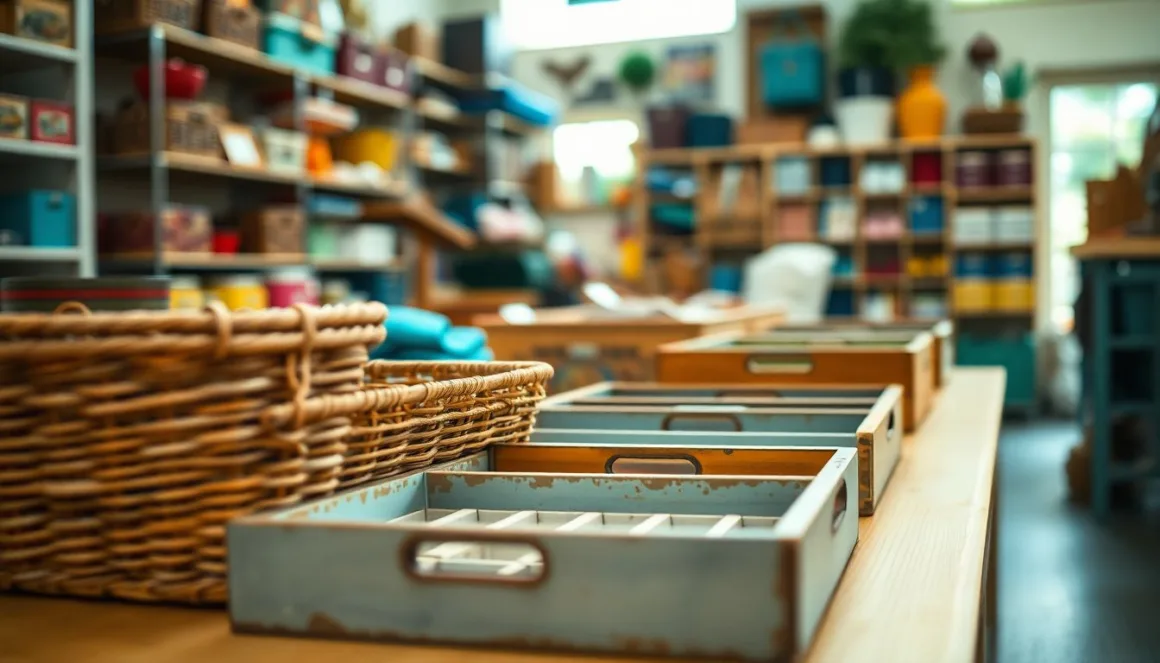 Thrift stores offer unique organizational solutions.